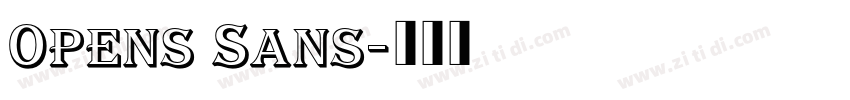 Opens Sans字体转换